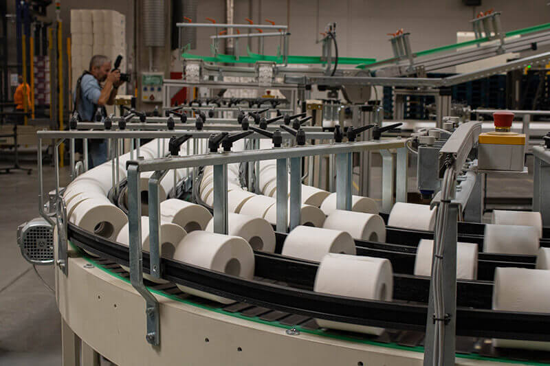 綿紙自動化設備